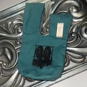 Eleven Madison Park by Rashid Johnson Art Small Teal Graphic Tote Bag